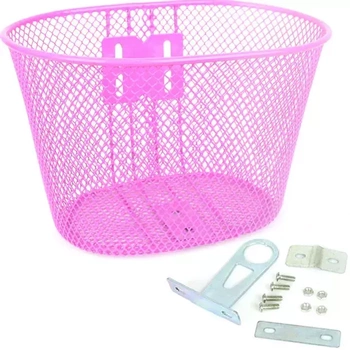 Kosz dziecięcy na kierownicę róż