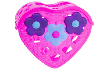 Koszyk Na Kierownicę Dziecięcy Plastik róż